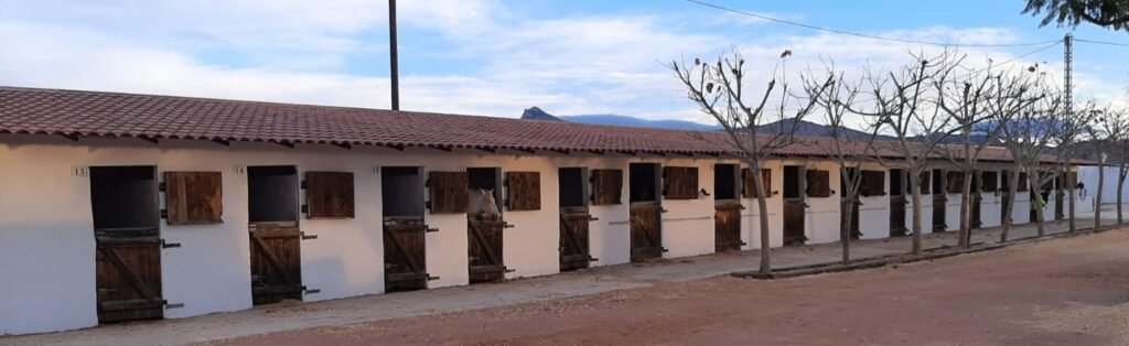 Over thirty brick-built stables
